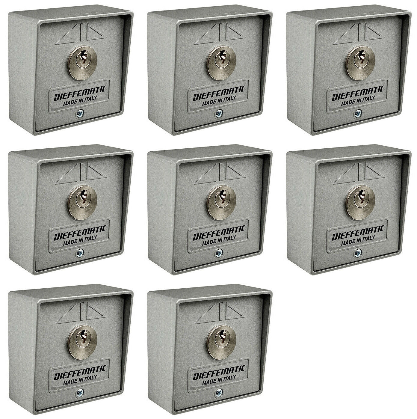 NUMERO 8 SELETTORI A CHIAVE UNICA UGUALE AUTOMAZIONE CANCELLO SERRANDA GARAGE