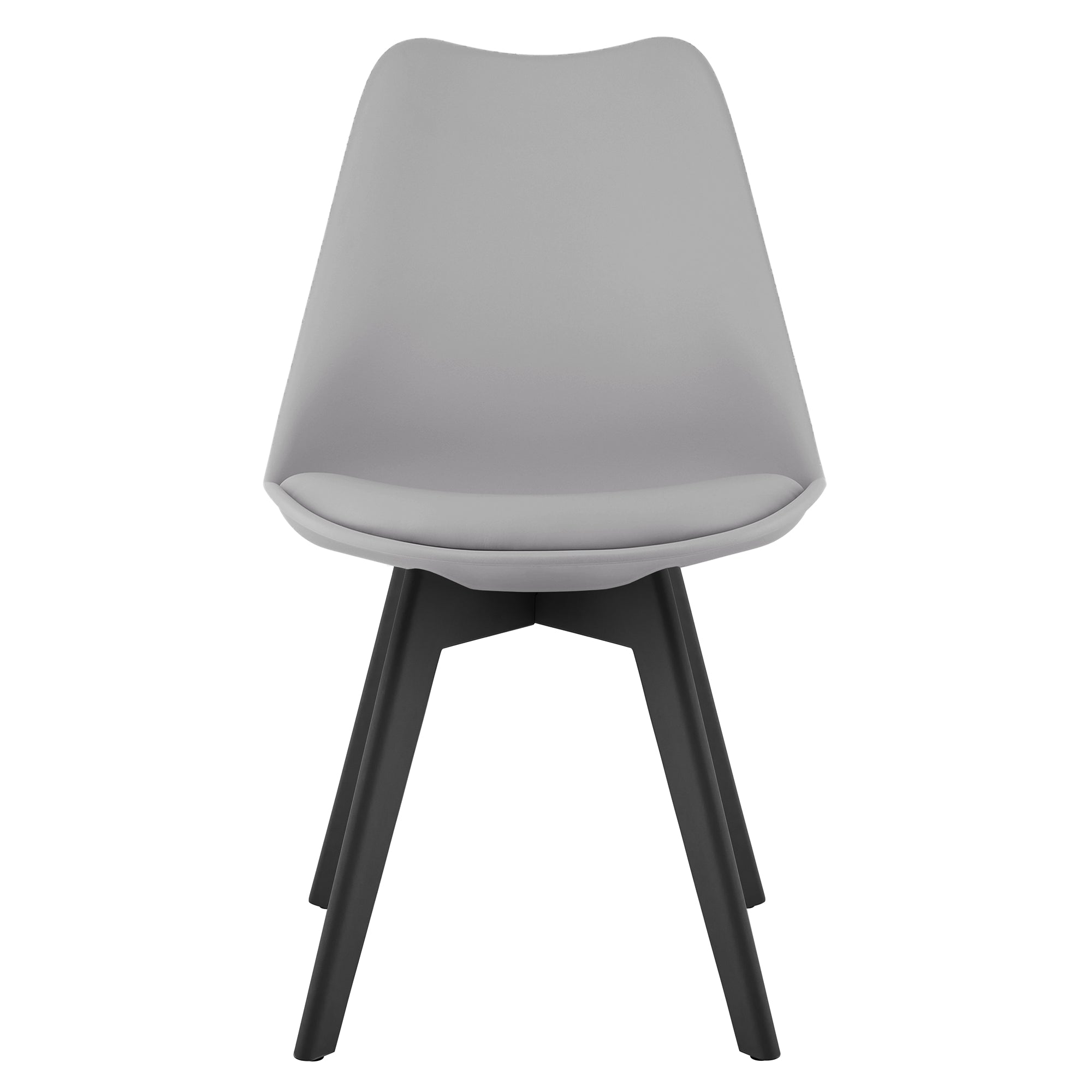Sedia VALORA RIXK - Grigio con gambe nere x 4
