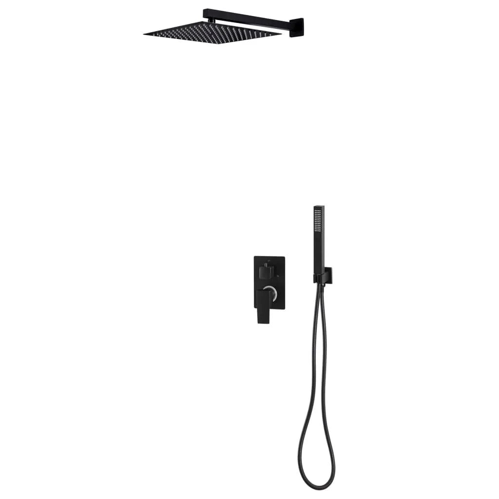 Set completo per sistema doccia con soffione doccia in acciaio inox nero 02_0003108