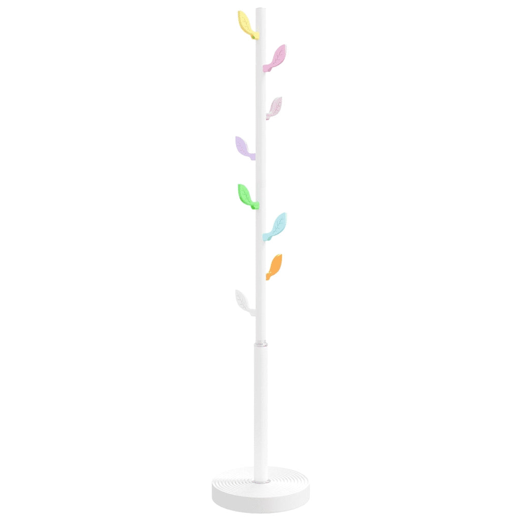 Appendiabiti Bianco 172 cm in Ferro Verniciato a Polvere 377089