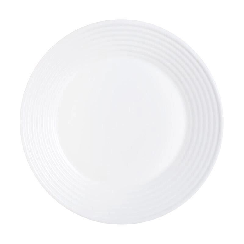 HARENA PIATTO PIANO DA PORTATA DIAMETRO DA 19 CM IN COLORE BIANCO