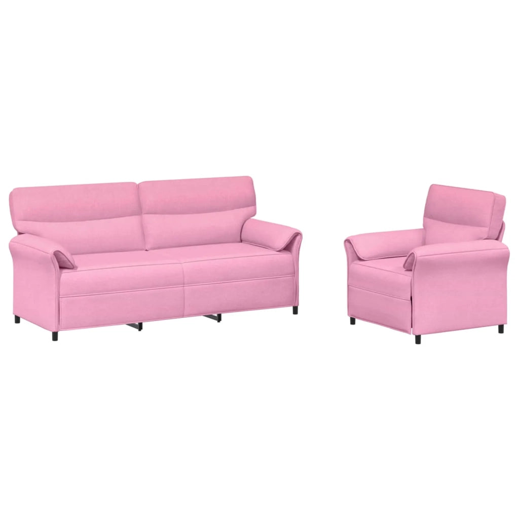 Set di divani 2 pz Rosa Tessuto 3424883
