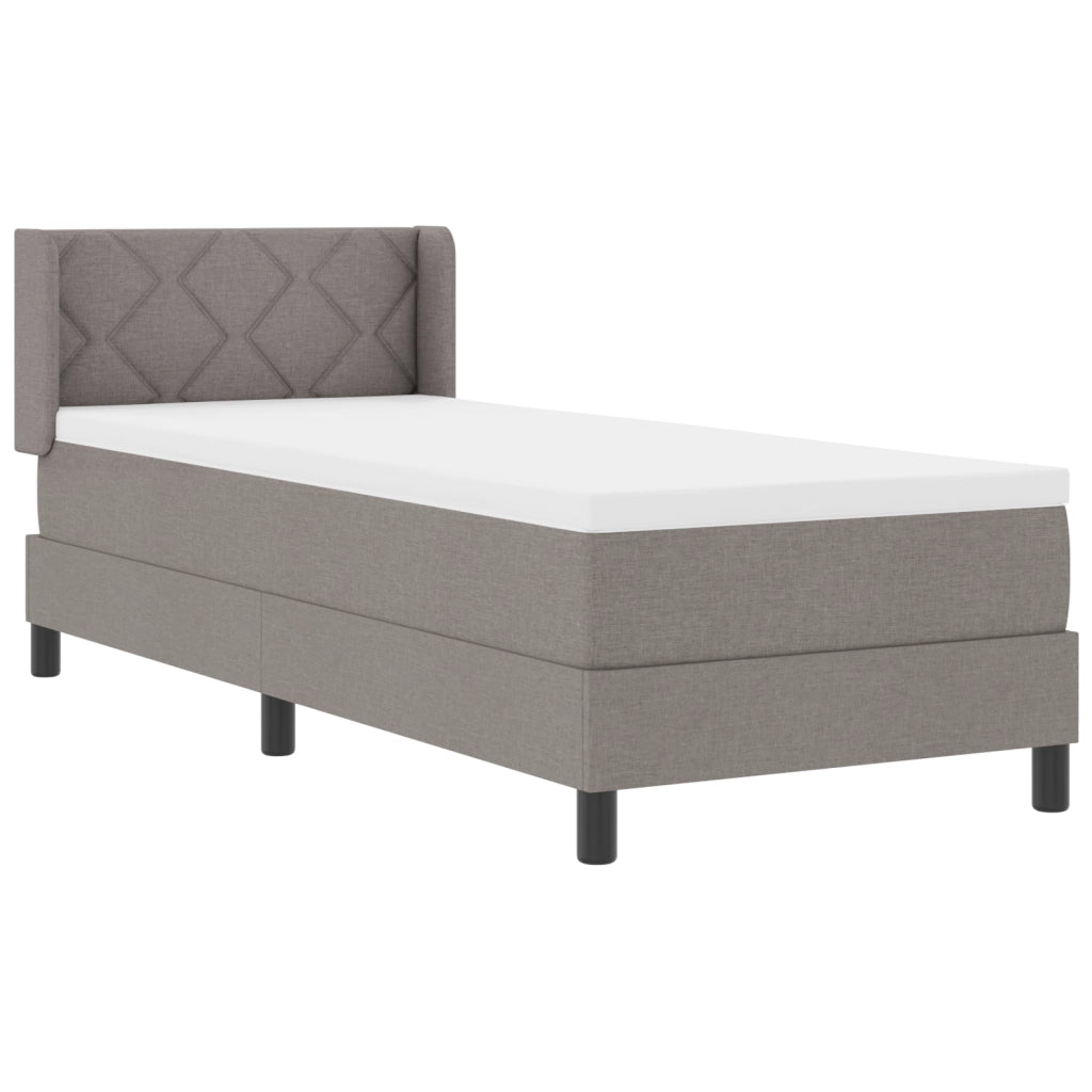 Letto Contenitore  con Materasso Tortora 80x200 cm Tessuto
