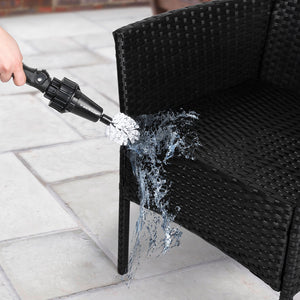 Spazzola Ruotante per Pulizia Cerchioni con Attacco per Tubo da 3/4" 2 Spazzole