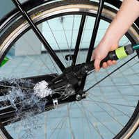 Spazzola Ruotante per Pulizia Cerchioni con Attacco per Tubo da 3/4" 2 Spazzole