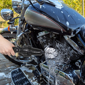 Spazzola Ruotante per Pulizia Cerchioni con Attacco per Tubo da 3/4" 2 Spazzole