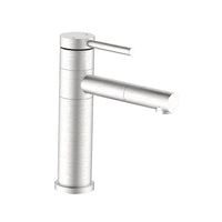 Miscelatore lavabo in acciaio spazzolato con bocca orientabile 360° - Serie Spring