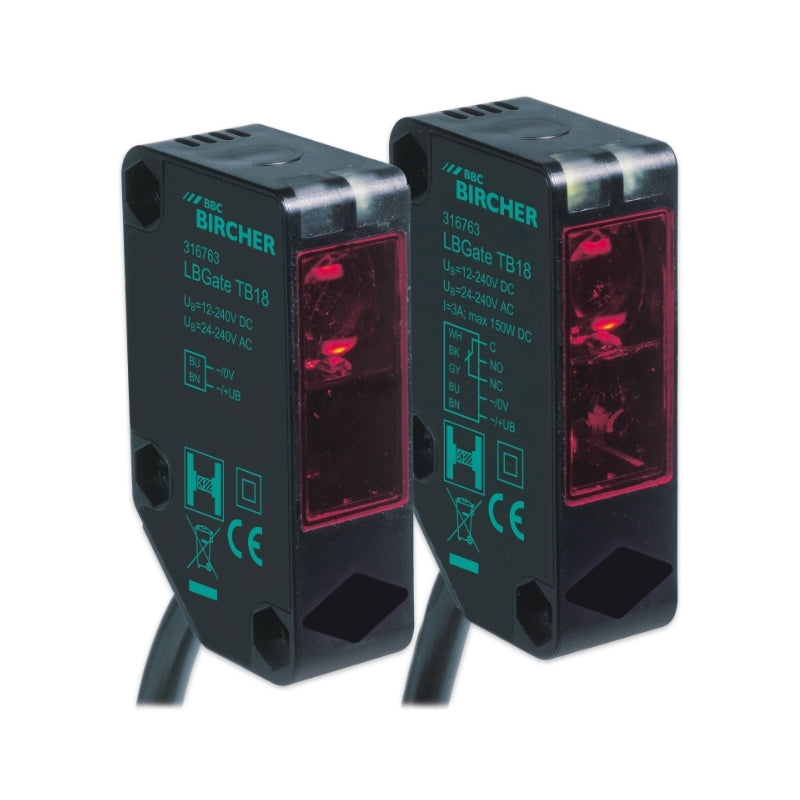 Barriera fotoelettrica unidirezionale con squadretta Bircher LBGate TB18 316763