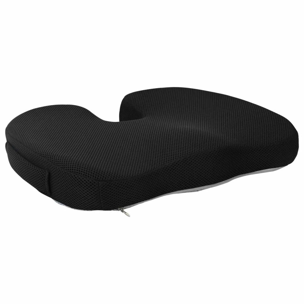 Cuscino per la seduta Nero 47 x 36,5 x 8 cm Schiuma Memory