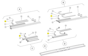121387 DADO AUTOBLOCCANTE M8 BASIC BAZER RICAMBIO