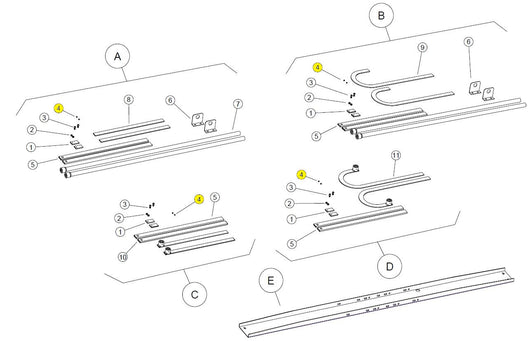 121039 GRANO 6X8 A PUNTA BASIC BAZER RICAMBIO