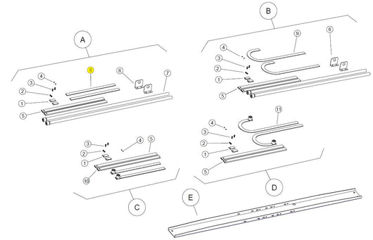 755B BRACCIO DRITTO BASIC BAZER RICAMBIO