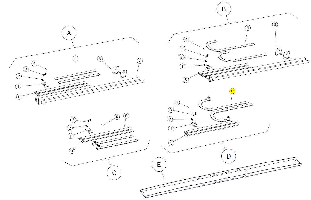 754/B BRACCIO CURVO CON BOCCOLA SALDATA BASIC BAZER RICAMBIO