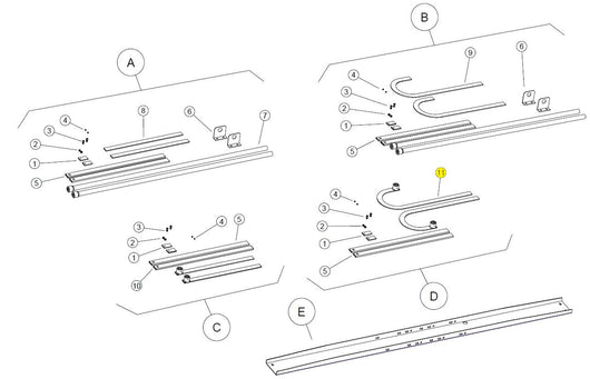 754/B BRACCIO CURVO CON BOCCOLA SALDATA BASIC BAZER RICAMBIO