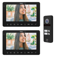 DPLUS KIT VIDEOCITOFONO 2 MONITOR INTERNI + UNITÀ ESTERNA KIT2_TAG7WIFIB