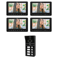 DPLUS KIT VIDEOCITOFONO 4 MONITOR INTERNI + UNITÀ ESTERNA KIT4_TAG7WIFIB