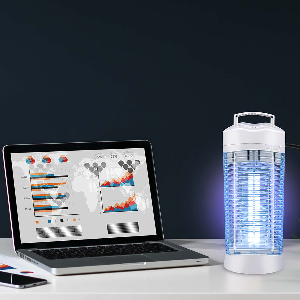 Zanzariera Elettrica 12W Potenza Lampada Prendimosche Insetti Esterno Interno