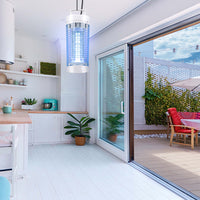 Zanzariera Elettrica 12W Potenza Lampada Prendimosche Insetti Esterno Interno