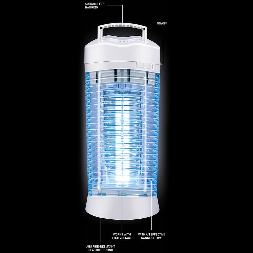 Zanzariera Elettrica 12W Potenza Lampada Prendimosche Insetti Esterno Interno