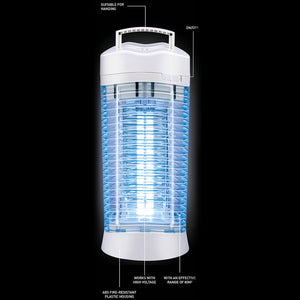 Zanzariera Elettrica 12W Potenza Lampada Prendimosche Insetti Esterno Interno