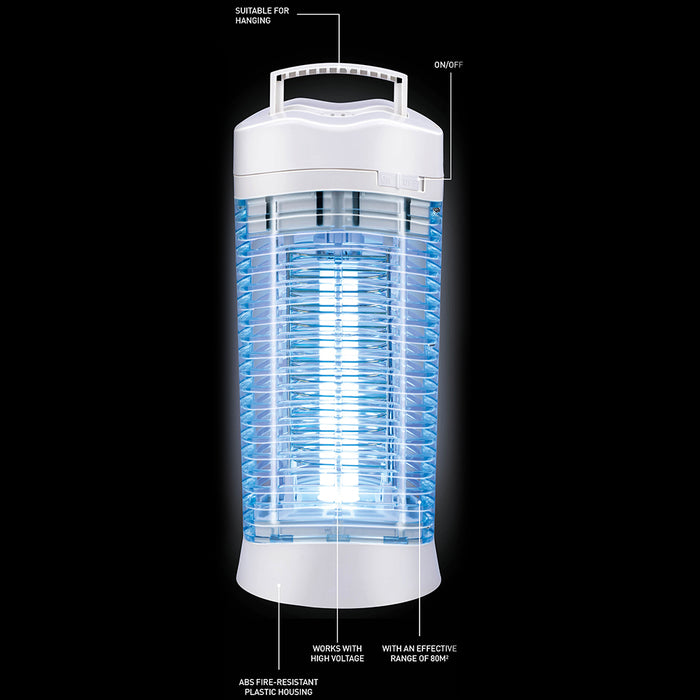 Zanzariera Elettrica 12W Potenza Lampada Prendimosche Insetti Esterno Interno