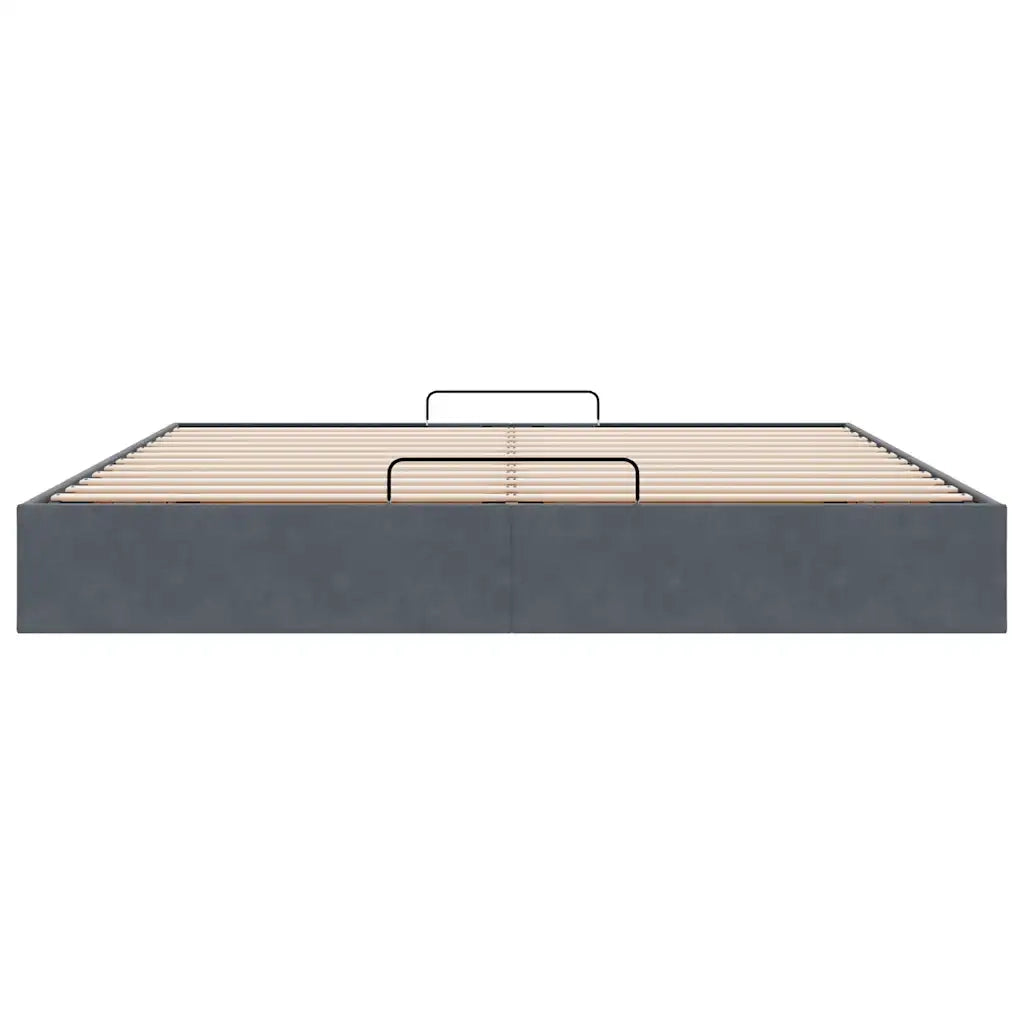 Struttura Letto Pouf senza Materasso 180x200 cm in Velluto 3310980