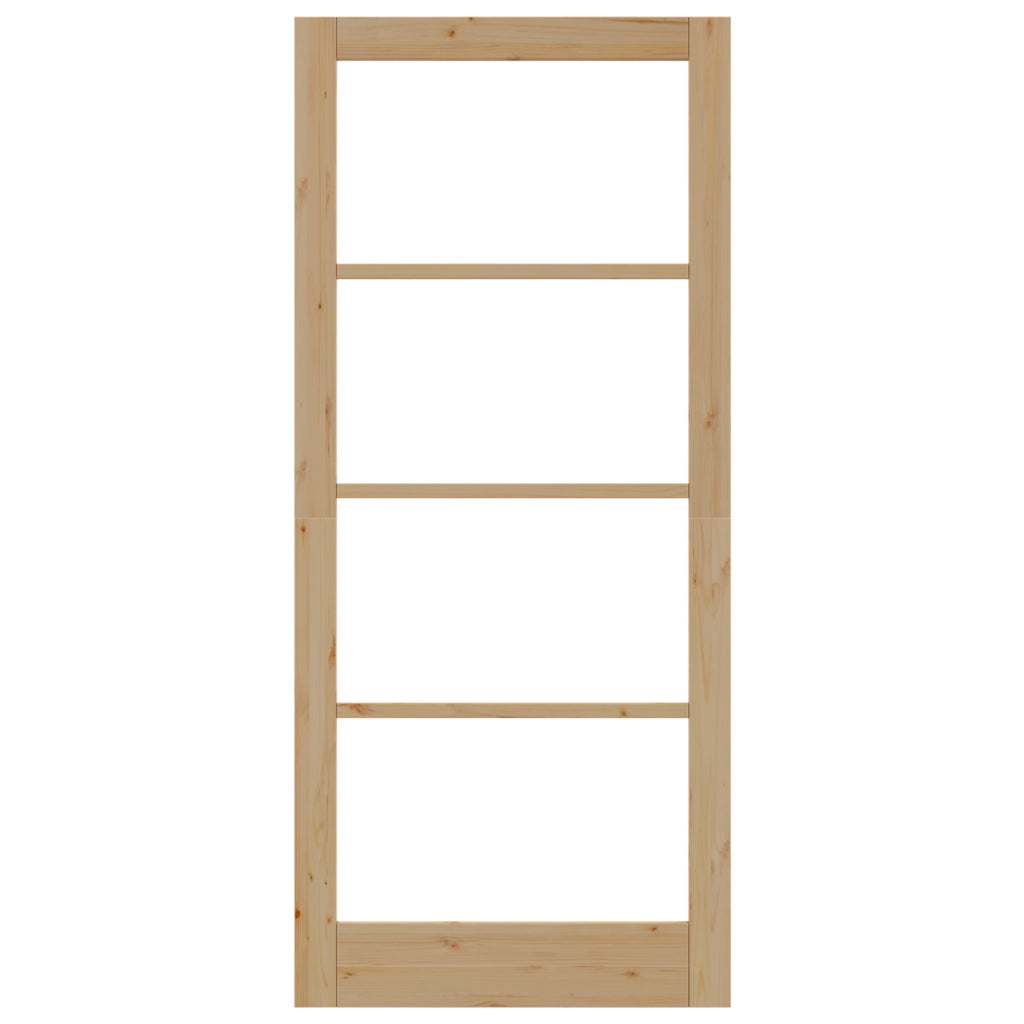 porta interna con vetro "ORKDAL" 93x211x4 cm in legno massello di pino