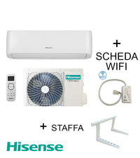 Climatizzatore  Hisense Serie EASY SMART 24000 Btu + Staffa + SCHEDA WIFI W4GX + Spray Igienizzante Inverter R-32 Wi-Fi Optional