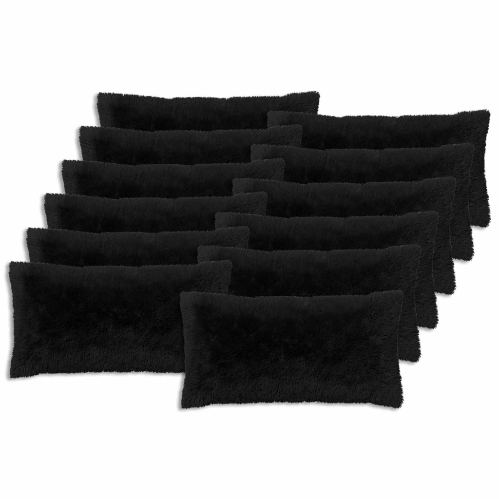 Federa 12 pcs HEERLEN Nero 40 x 80 cm Fleece PV 910119