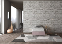 Letto Singolo Sommier 100x190 cm con Rete Azelia Glicine