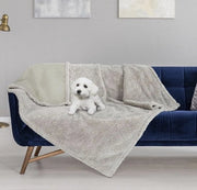 Cuscino per cani, impermeabile, lavabile, con piumino Sherpa morbido, cuscino per animali domestici per cani, cuccioli, gatti, interni ed esterni, dimensioni 150 x 120 cm