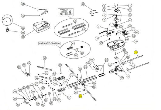 140059 BANDELLA DI ANCORAGGIO UTILE UNIKO RICAMBIO