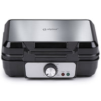 Piastra per Waffle Cialde Manici Termici Rivestimento Antiaderente Potenza 1000W