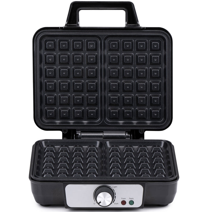 Piastra per Waffle Cialde Manici Termici Rivestimento Antiaderente Potenza 1000W