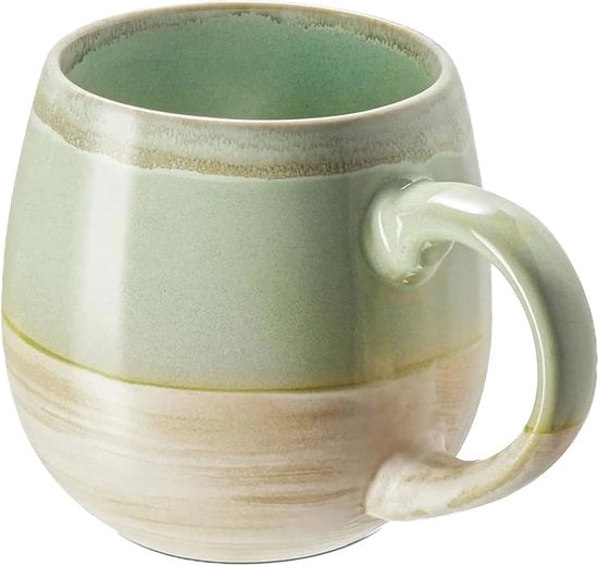 Moka ceramica grande 600 ml | Tazza di ceramica con manico | Ideale per cappuccino e tè