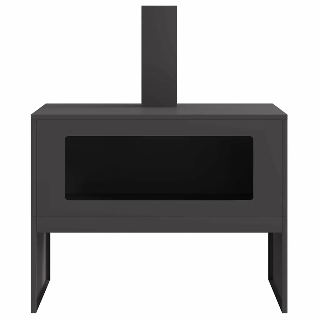 Focolare Nero 80 x 50 x 96 cm Acciaio laminato a freddo 858936