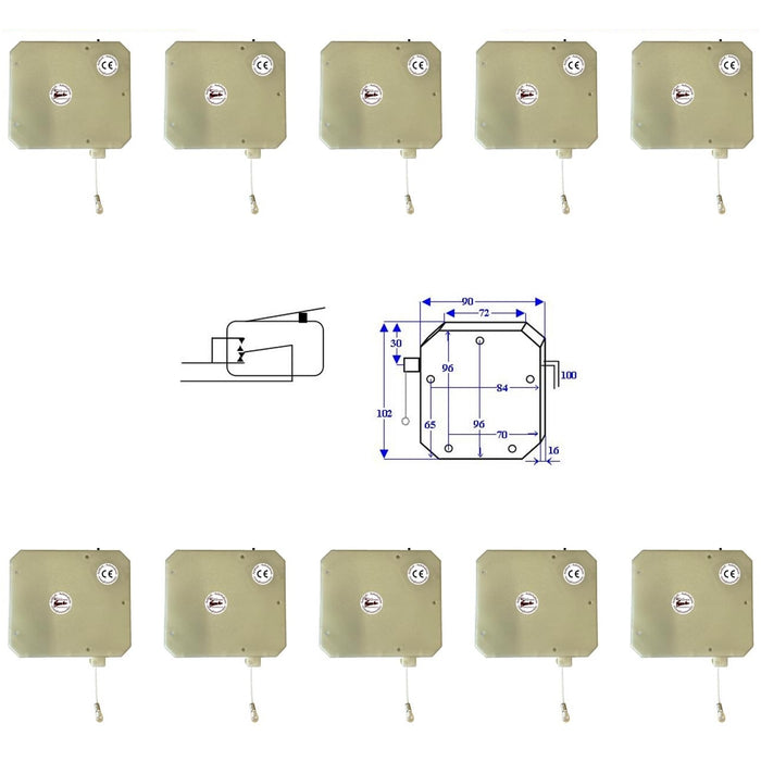 10 ROLLER O SINTAP CONTATTO CORDINO SERRANDE TAPPARELLE Securvera SS-SALCDSCSTA