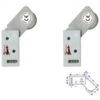 2 ROTELLI CONTATTI ALLARME A PASSAGGIO Securvera SE-RCBDRCVAPB