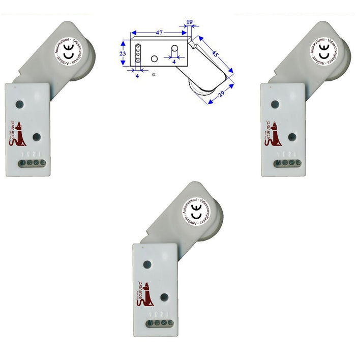 ROTELLI CONTATTI ALLARME A PASSAGGIO Securvera SE-RCBTRCVAPD
