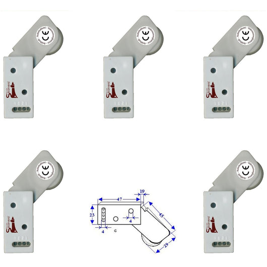 5 ROTELLI CONTATTI ALLARME A PASSAGGIO Securvera SE-RCBCRCVAPE