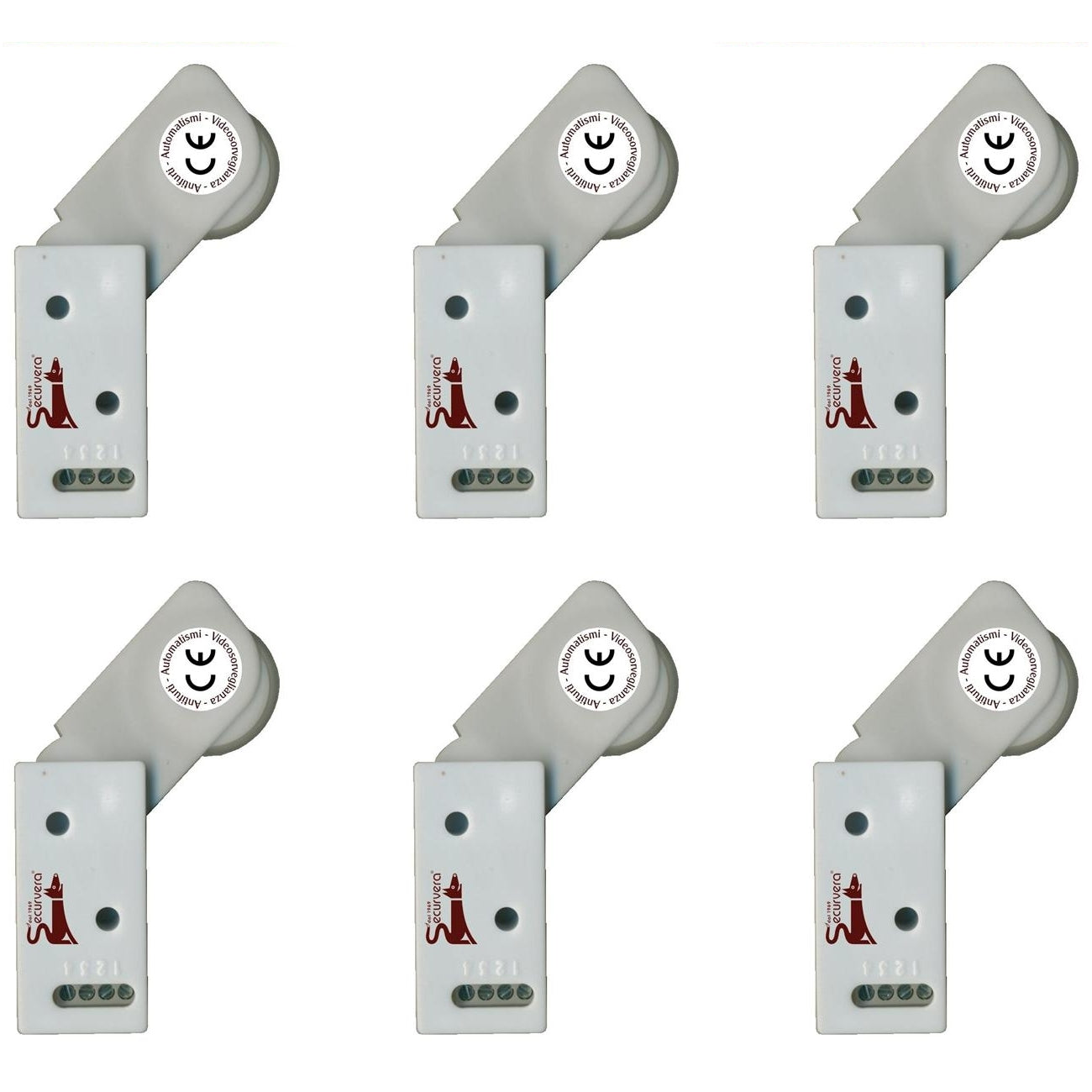 6 ROTELLI CONTATTI ALLARME A PASSAGGIO Securvera SE-RCBSRCVAPC