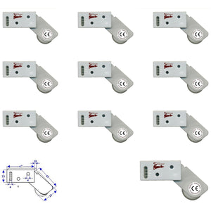 10 ROTELLI CONTATTI ALLARME A PASSAGGIO Securvera SE-RCBXRCVAPB