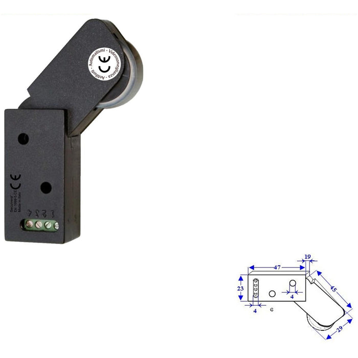 ROTELLO CONTATTO ALLARME A PASSAGGIO Securvera SE-RCMURCVAPC