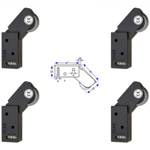 4 ROTELLI CONTATTI ALLARME A PASSAGGIO Securvera SE-RCMQRCVAPE