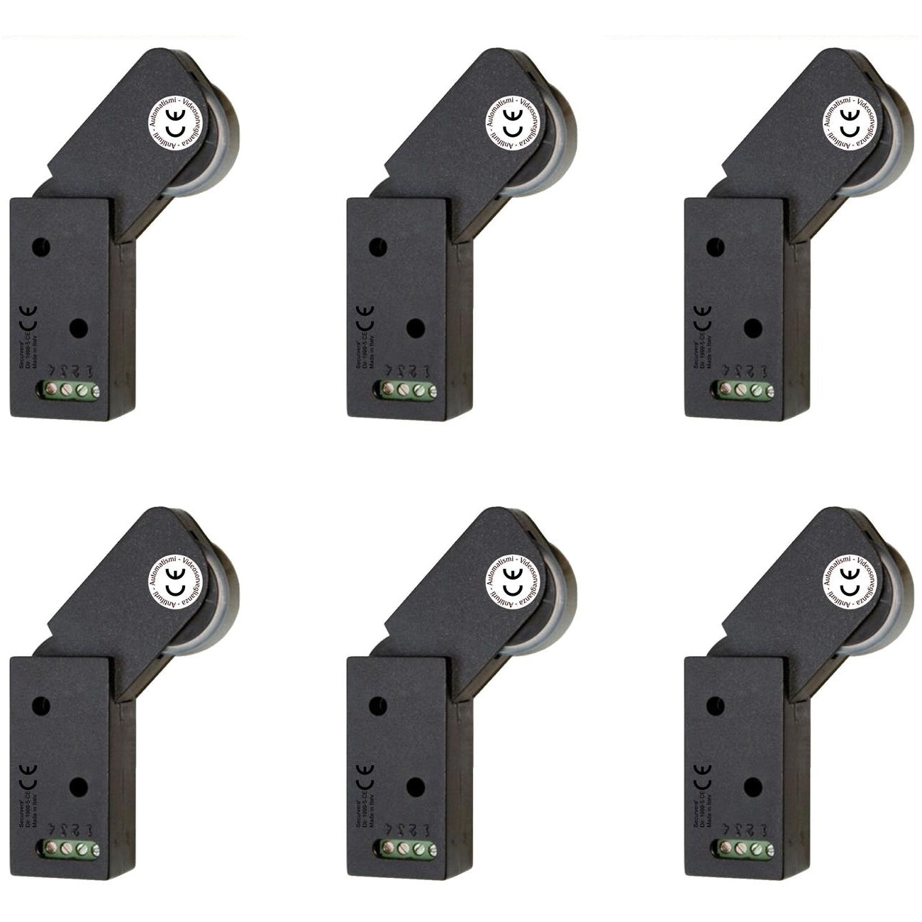 6 ROTELLI CONTATTI ALLARME A PASSAGGIO Securvera SE-RCMSRCVAPB