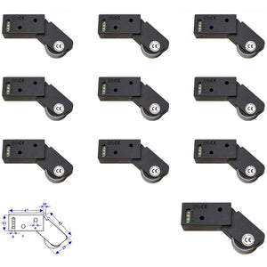 10 ROTELLI CONTATTI ALLARME A PASSAGGIO Securvera SE-RCMXRCVAPD
