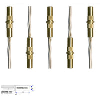 5 MINICONTATTI MAGNETICI DA INCASSO CILINDRICI A CHIODO Securvera ST-105CCMOCOB