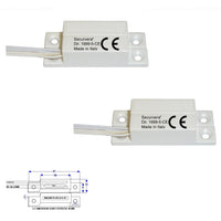 2 CONTATTI MAGNETICI NC A MATTONCINO DA ESTERNO Securvera ST-405DCMABTA