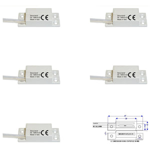 5 CONTATTI MAGNETICI NC A MATTONCINO DA ESTERNO Securvera ST-405CMABCTA