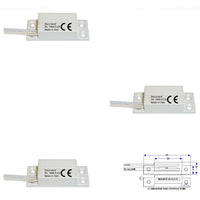 3 CONTATTI MAGNETICI NC A MATTONCINO DA ESTERNO Securvera ST-405CMABCTB